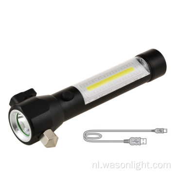 Rescue Led zaklamp met mes en hamer